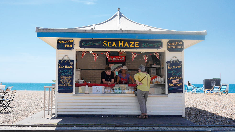 Local food and drink Sussex, Ghyll Manor: Sea Haze seafood hut